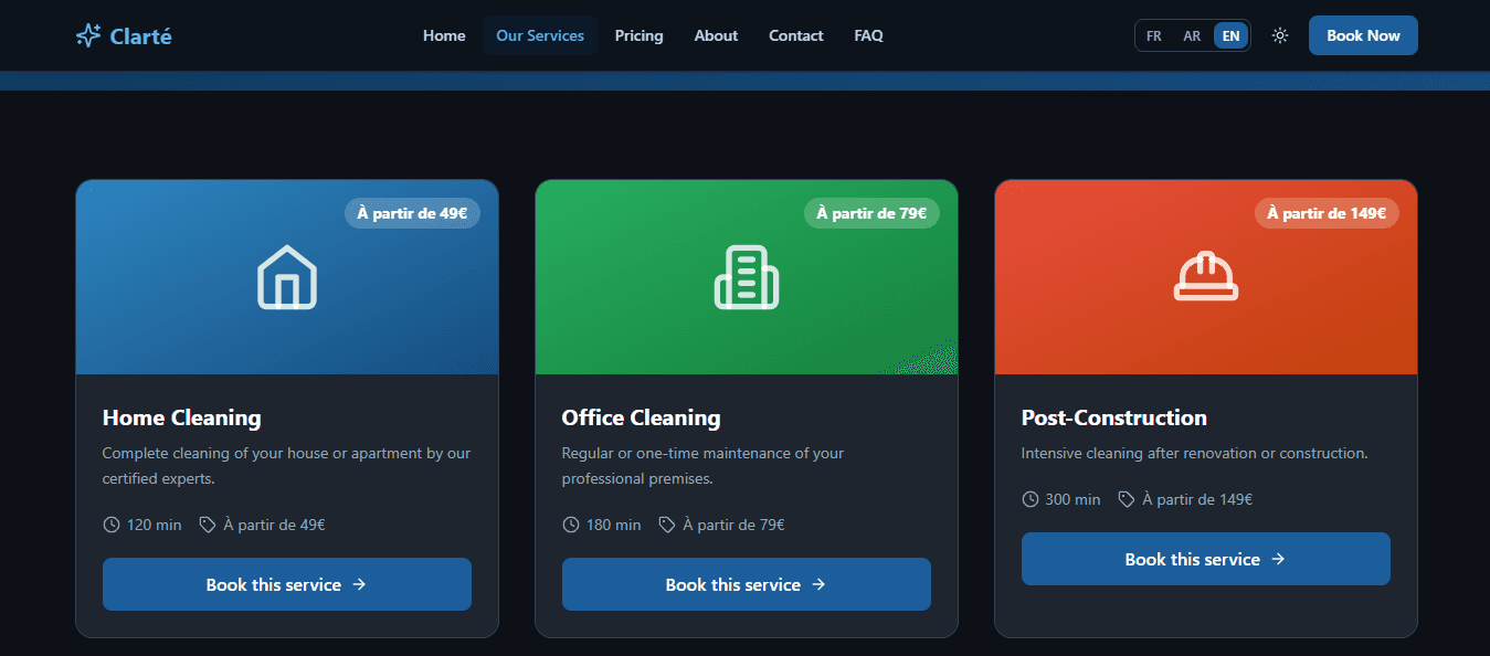 Cleaning services overview