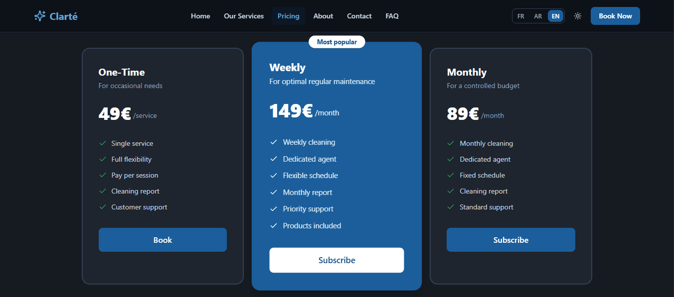 Pricing plans and subscriptions